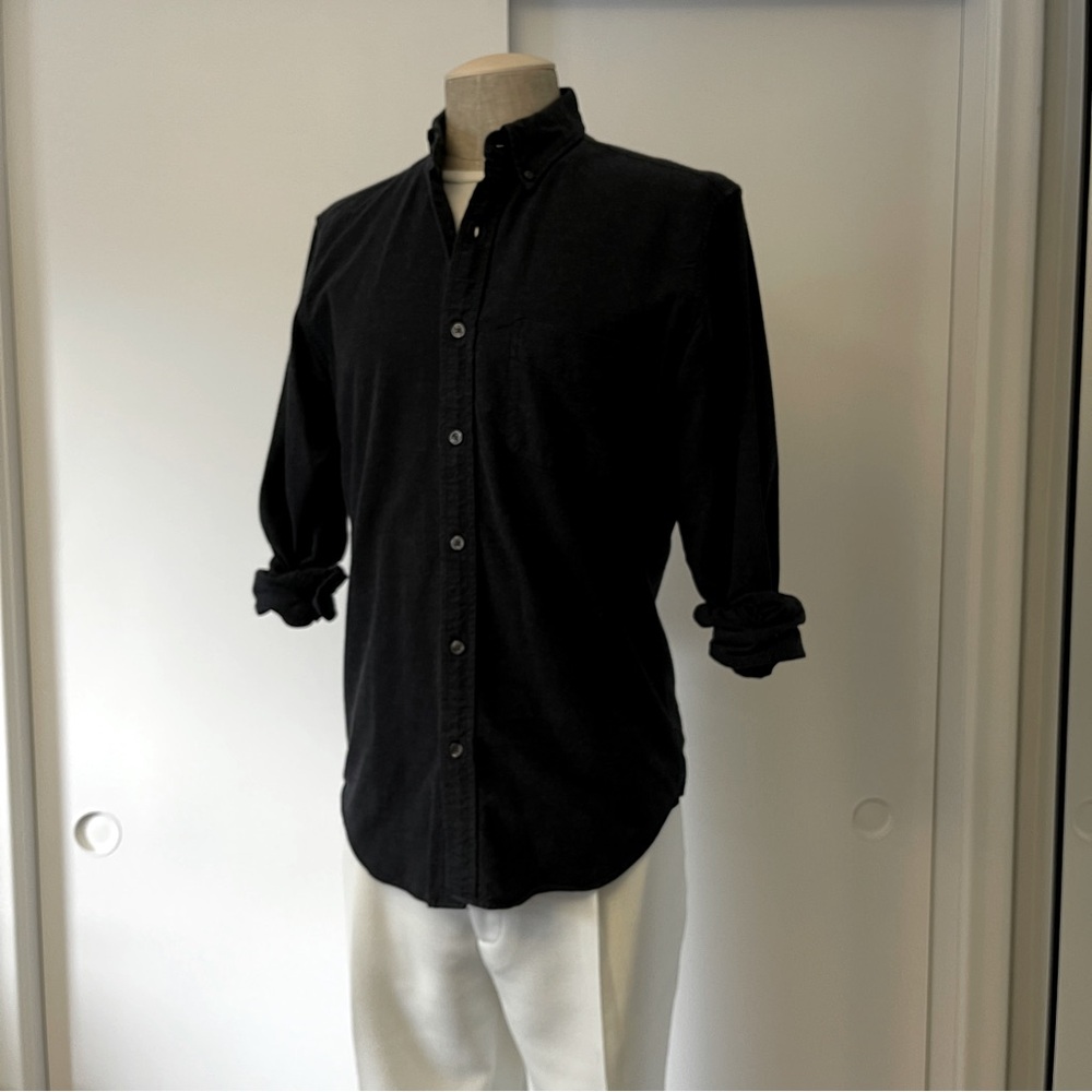 J.Crew Men’s Slim Fit Charcoal Oxford Button Down Shirt Medium 100% Cotton